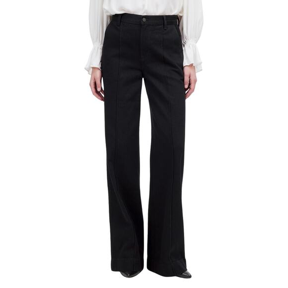 Madewell Jeans Womens Size 29 Black Super Wide Leg High Rise Denim Quiet Luxury - Picture 1 of 14